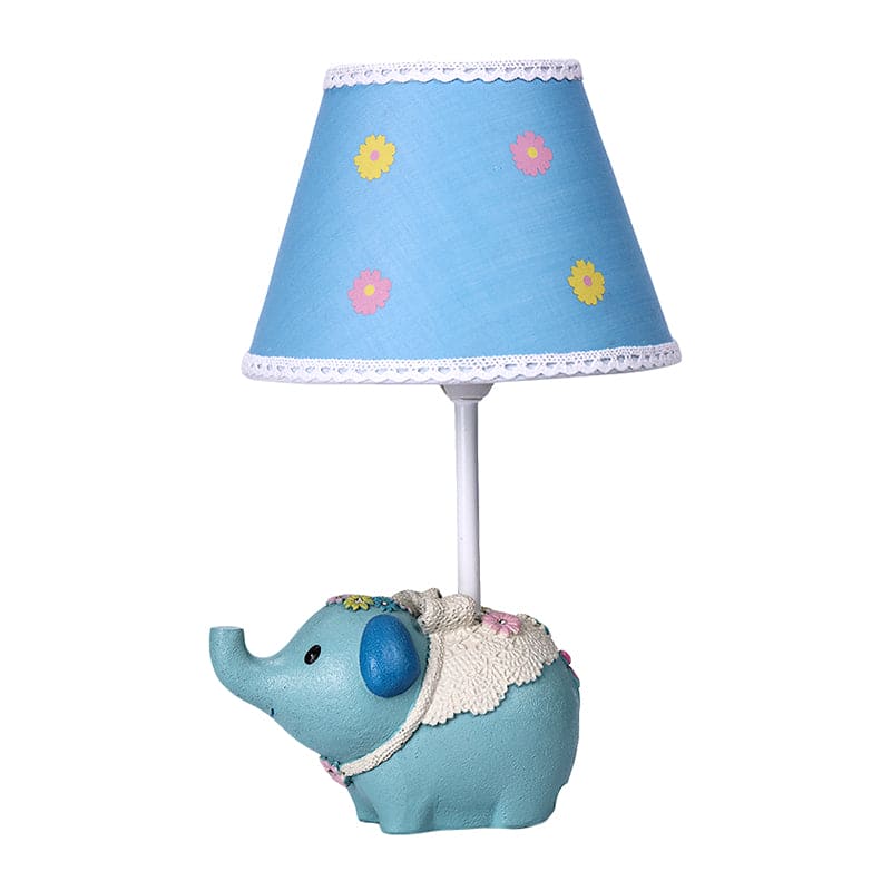ElefantaBlume Tischlampe Orientalisch Elefantenfuß Beige Wohnzimmer