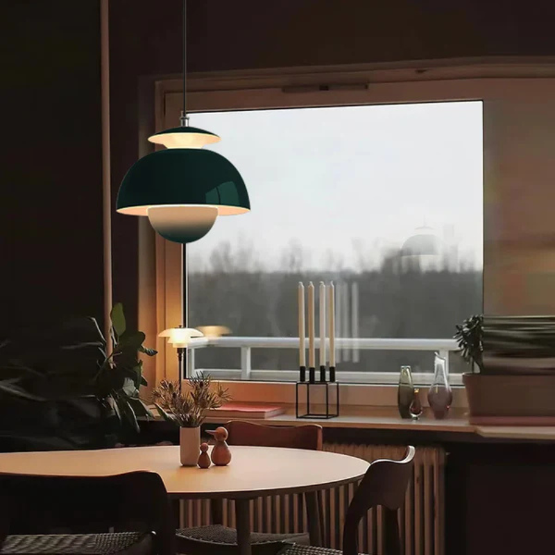 HaloLume – Moderne LED Pendelleuchte dimmbar -  Deckenlampe warmweiß