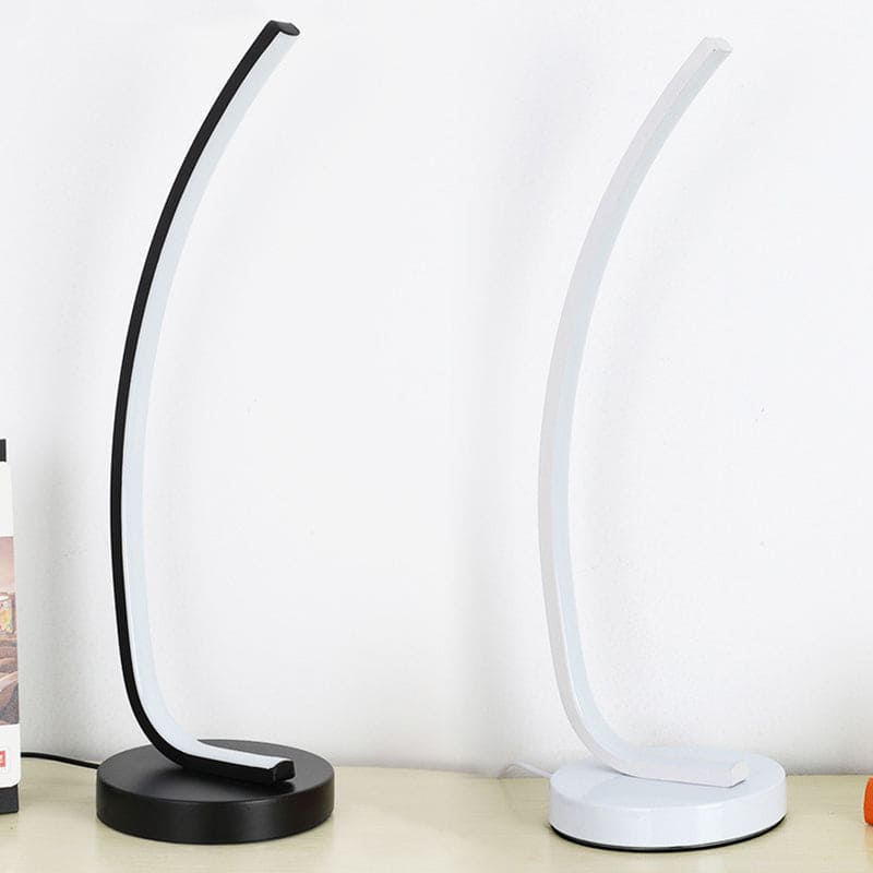 FlexGlow LED-Tischlampe modern biegbar Schwarz Bürolicht