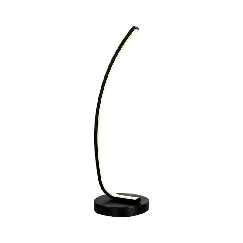 FlexGlow LED-Tischlampe modern biegbar Schwarz Bürolicht