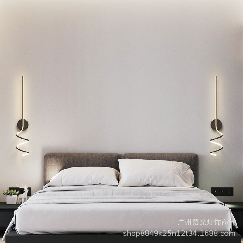 TwirlLight - Minimalistische LED-Wandleuchte mit kreativen Linien