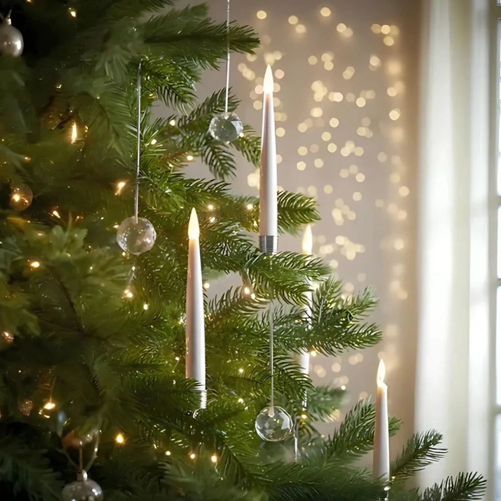 LumoTann LED Weihnachtsbaumkerzen kabellos warmweiß für Innen
