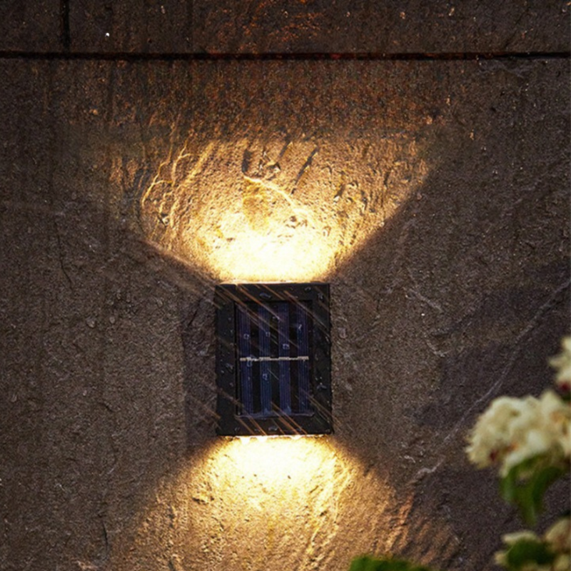 SolarLuxe  I LED Wandlampe mit Solarenergie – Automatische Funktion