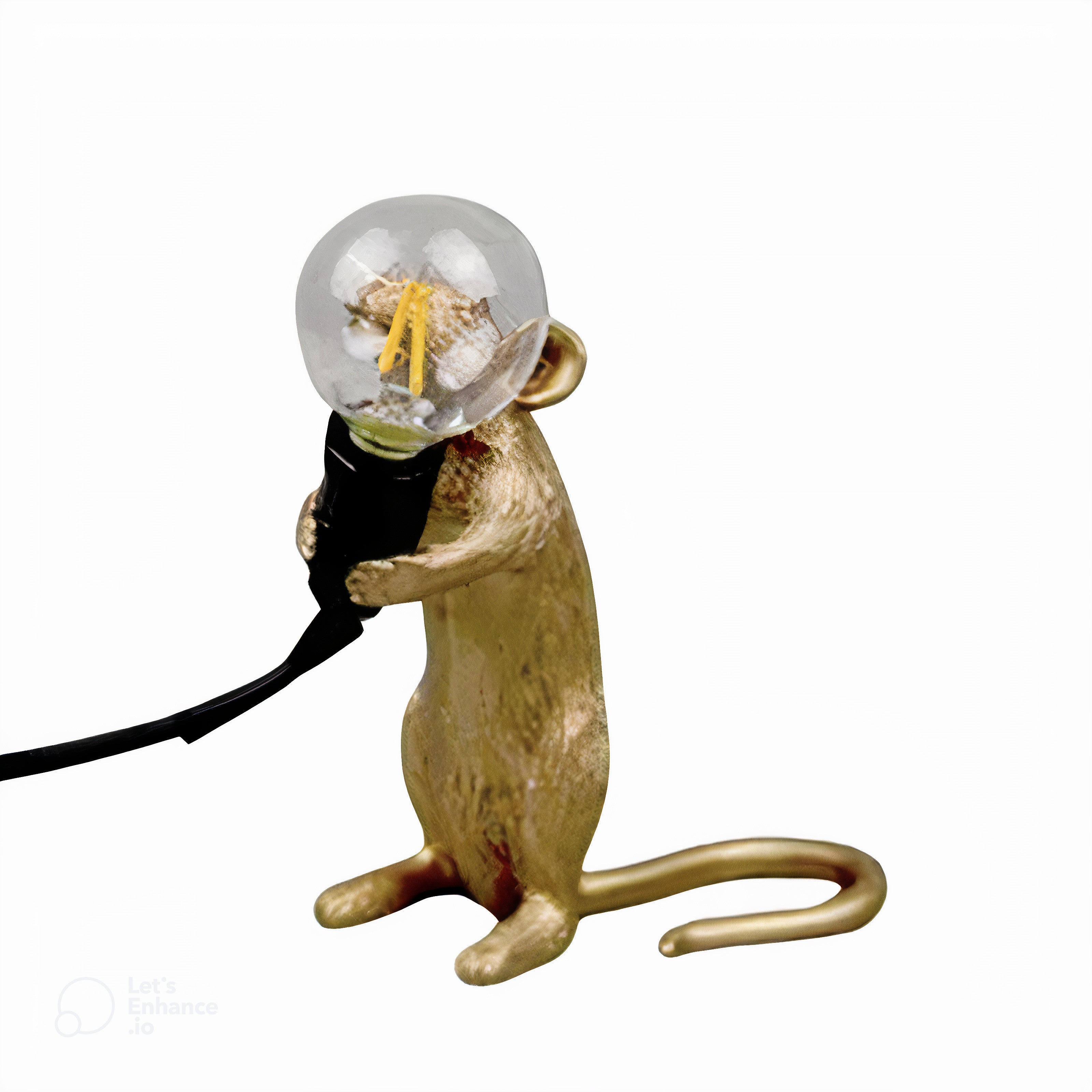 MouseCharm - Verspieltes Art Deco Nachtlicht mit Maus Sockel