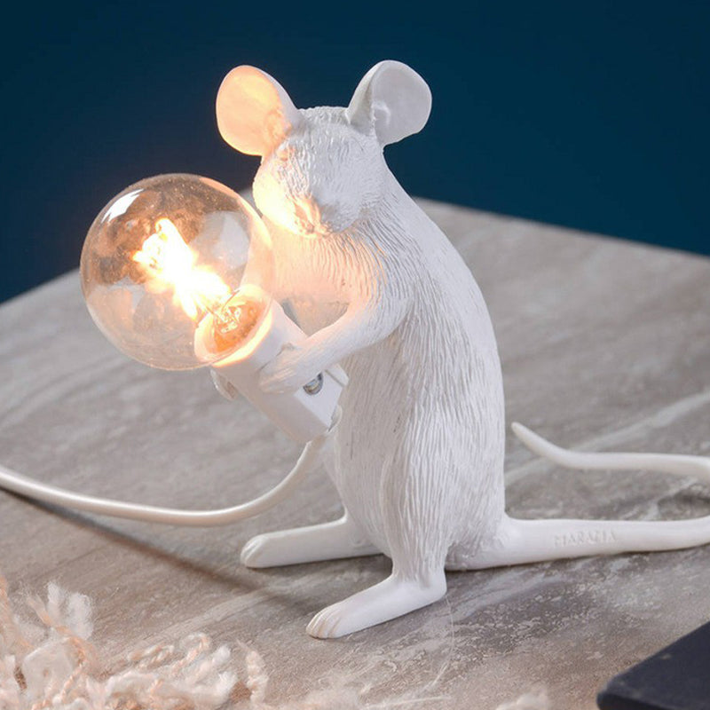 MouseCharm - Verspieltes Art Deco Nachtlicht mit Maus Sockel