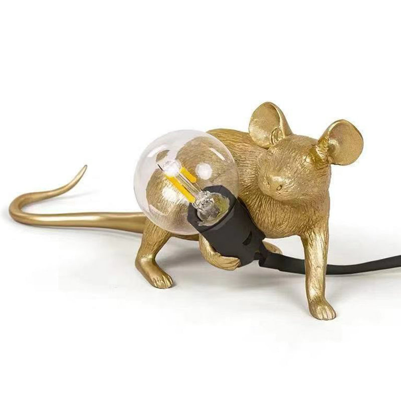 MouseCharm - Verspieltes Art Deco Nachtlicht mit Maus Sockel