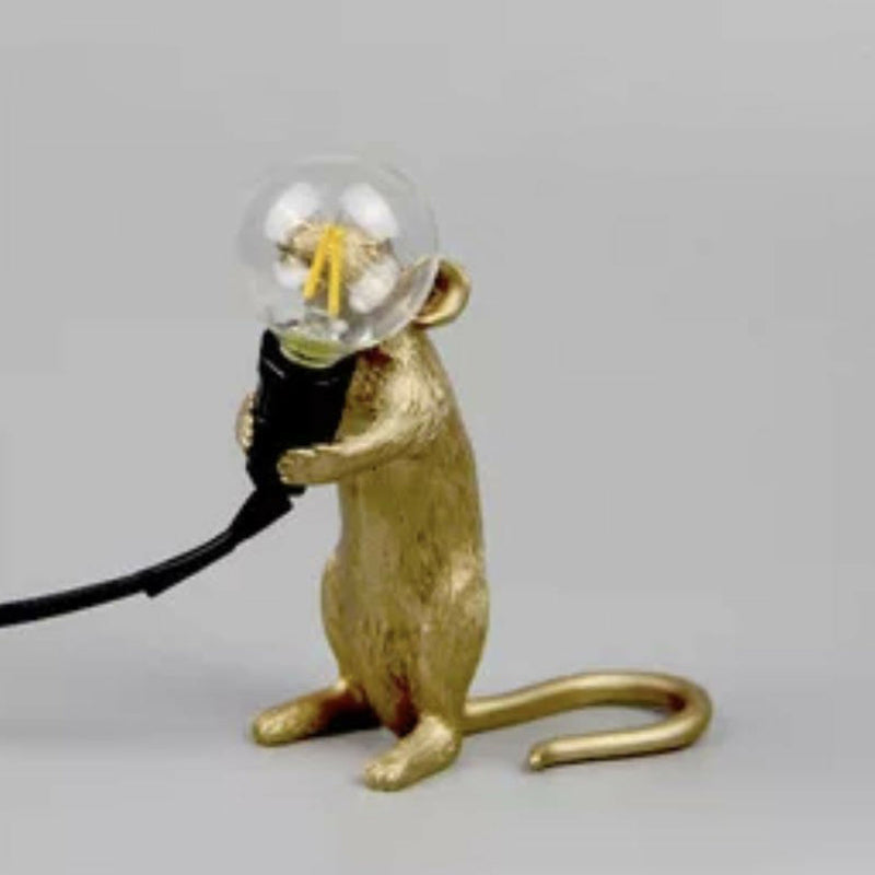 MouseCharm - Verspieltes Art Deco Nachtlicht mit Maus Sockel