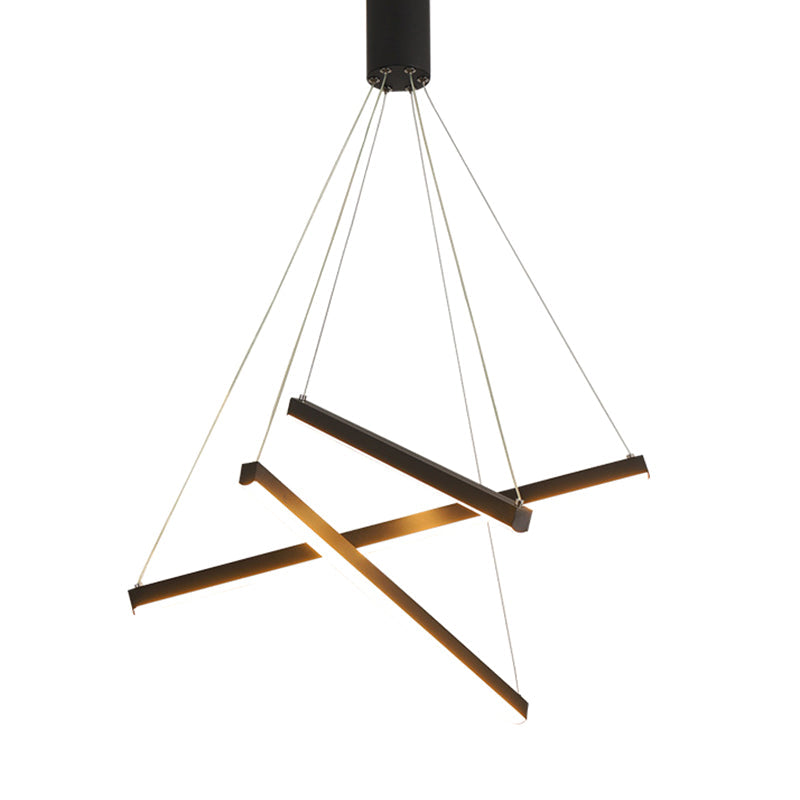 Schwarze LED Pendelleuchte – Modernes Design, Dimmbar, Metall