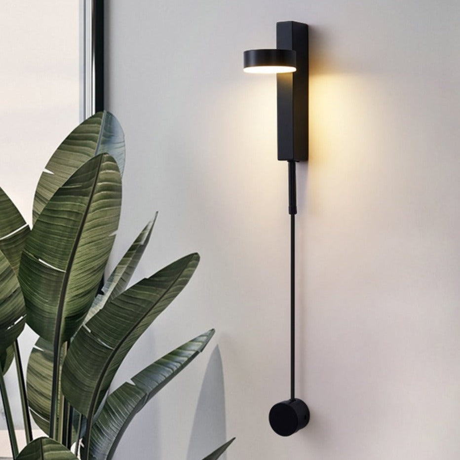 Candiora LED-Wandleuchte – Modernes Design in Schwarz & Gold für Wohnzimmer
