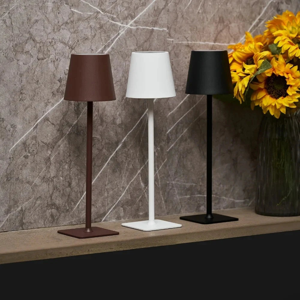 LumoTall Dimmbare Tischlampe Modern Gold für Wohnzimmer