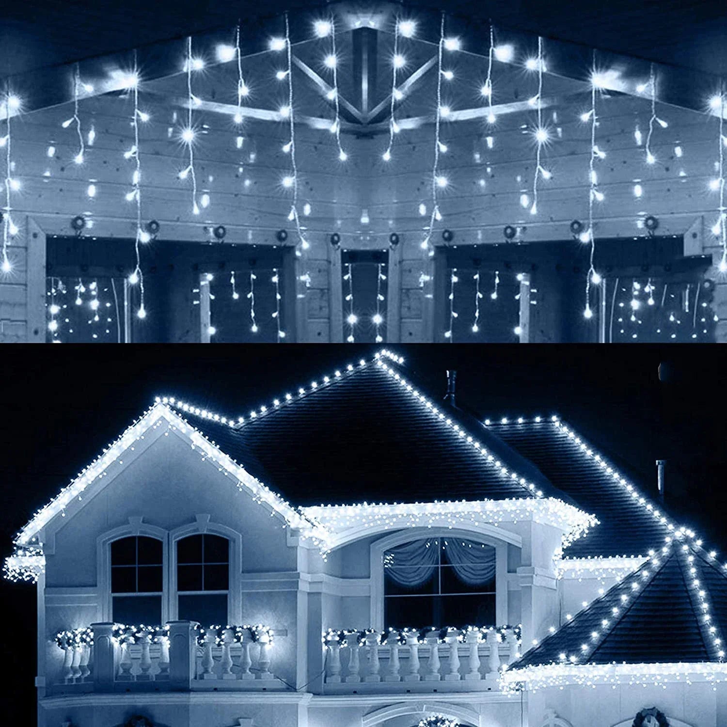 WinterGlanz – Festliche LED-Straßenlampe Warmweiß Garten