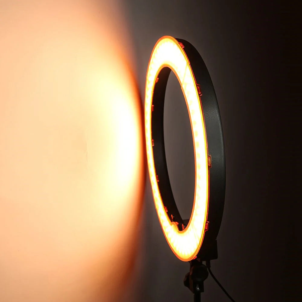 LumiKreis LED Ringlicht Modern Dimmbar Weiß für Schreibtisch