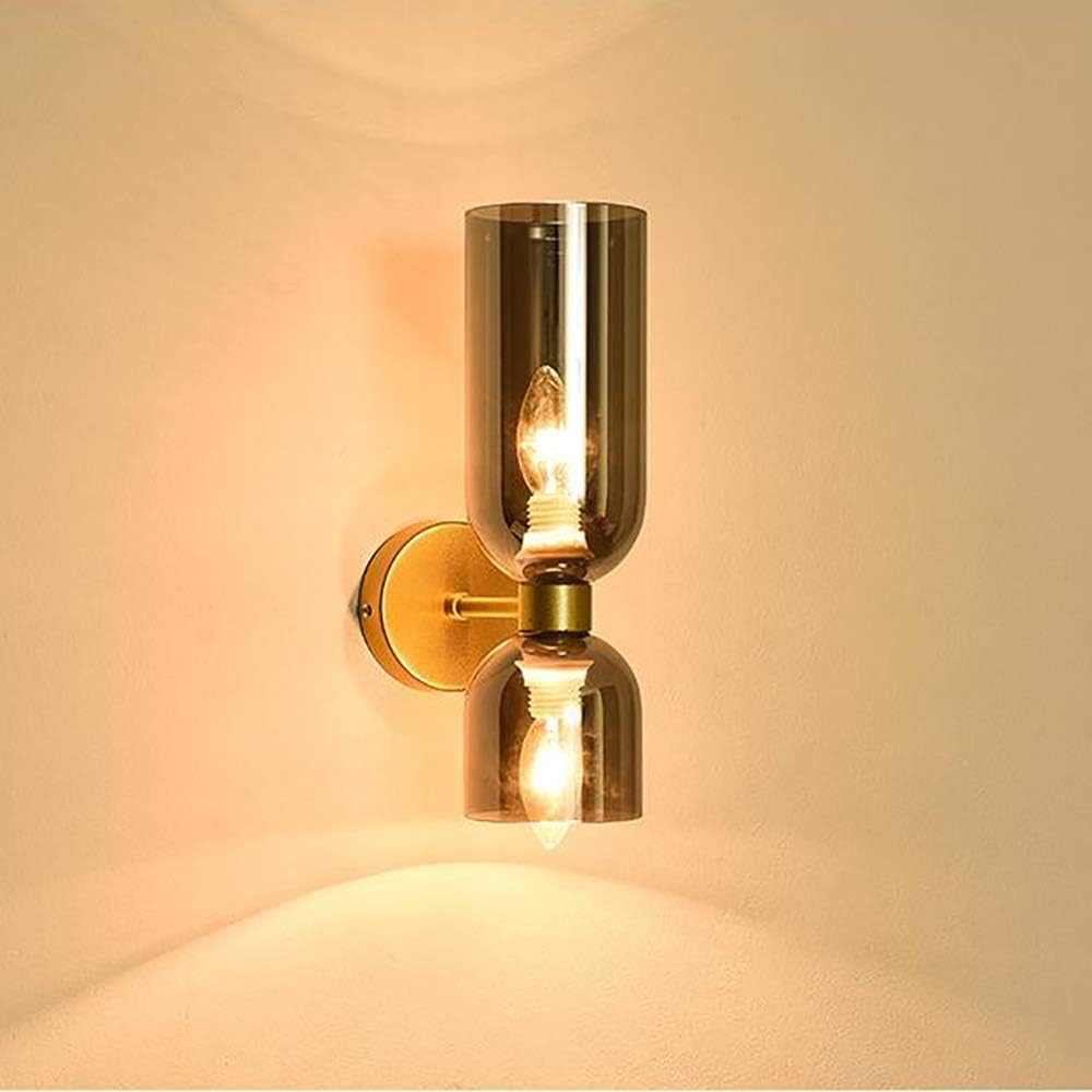 LumoDuo – Moderne Doppelkopf LED Glas-Wandleuchte Weiß für Flur