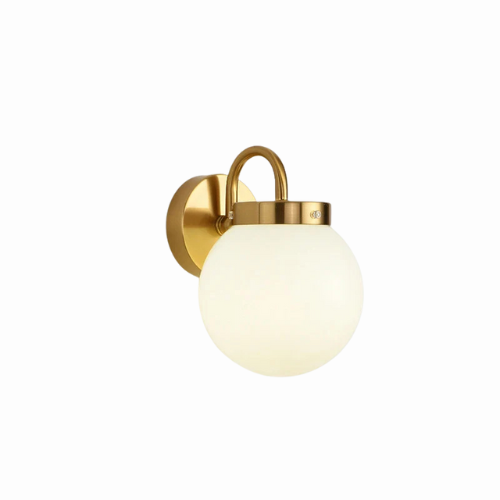 Eleganza LED-Wandleuchte - skandinavisches Design mit Glaslampenschirm