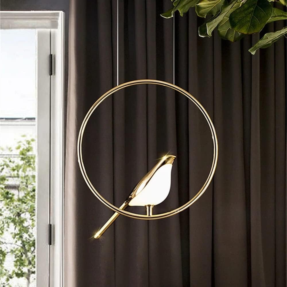 LumisWings - Moderne Vögel LED Ring Pendelleuchte