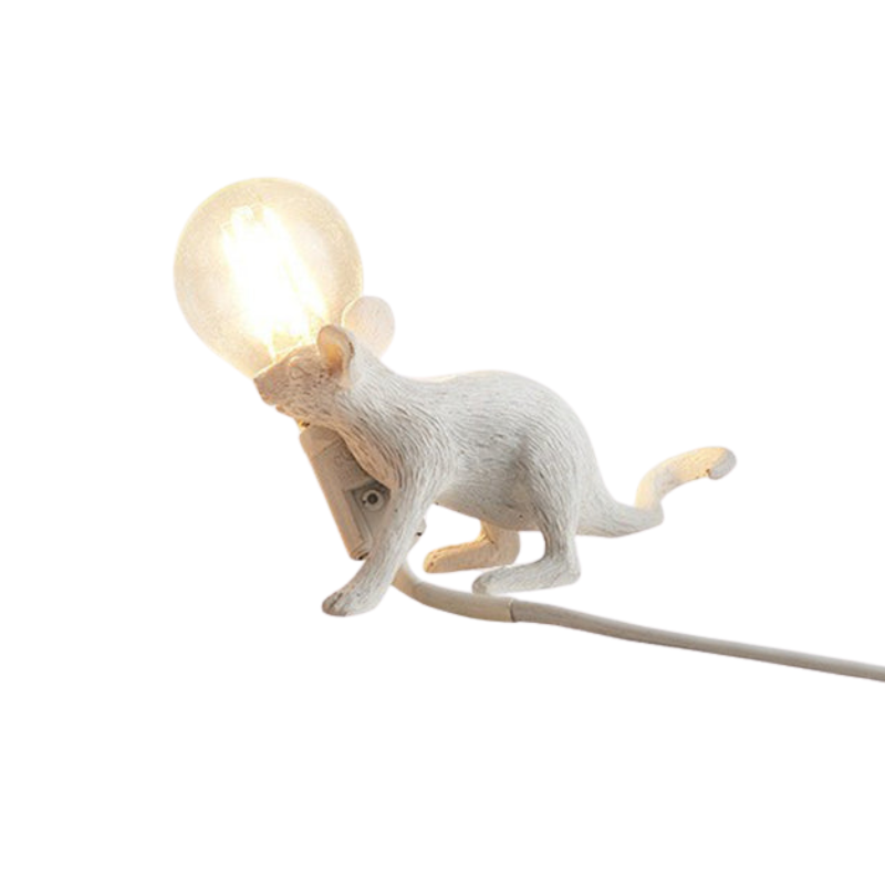 MouseCharm - Verspieltes Art Deco Nachtlicht mit Maus Sockel
