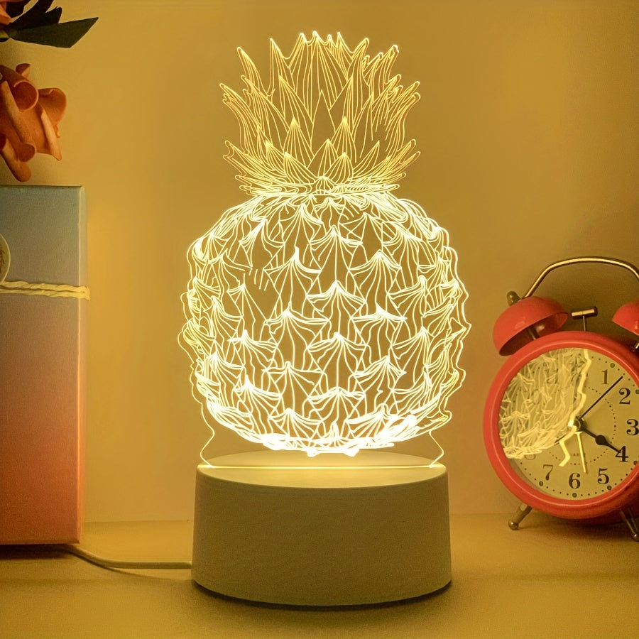TropiGlow - 3D-Ananas LED-Nachtlicht