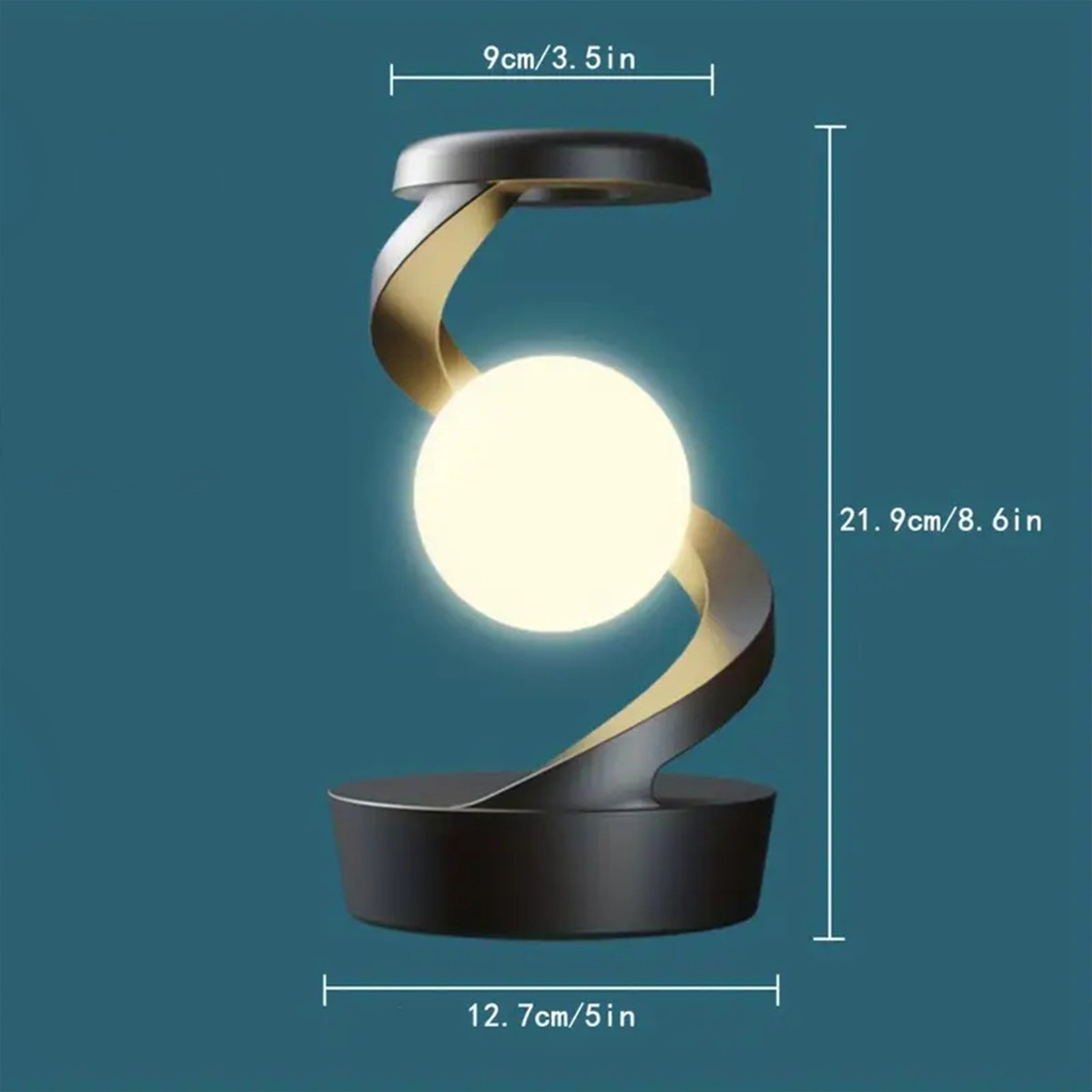SmartGlow - Kabellose mehrfarbige RGB-LED-Schreibtischlampe
