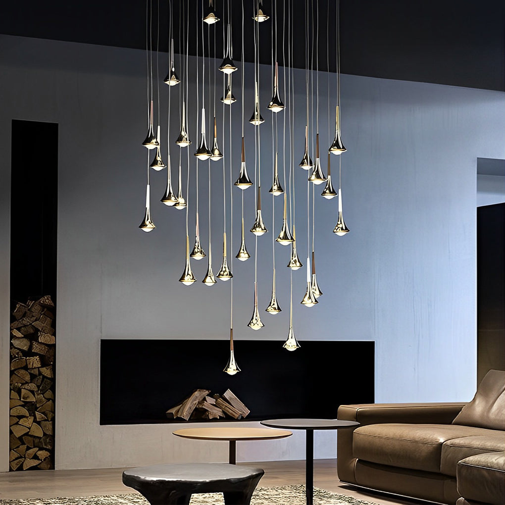 Waterdrop LED-Hängeleuchte – Retro Nordic Stil