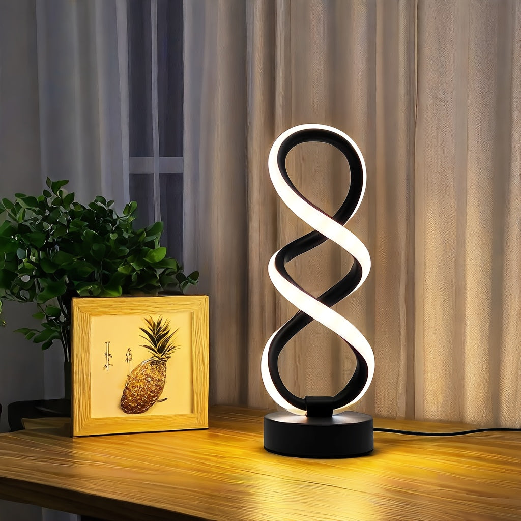 AmbiSpire - Spiralförmige LED-Tischleuchte mit mehreren Farbmodi