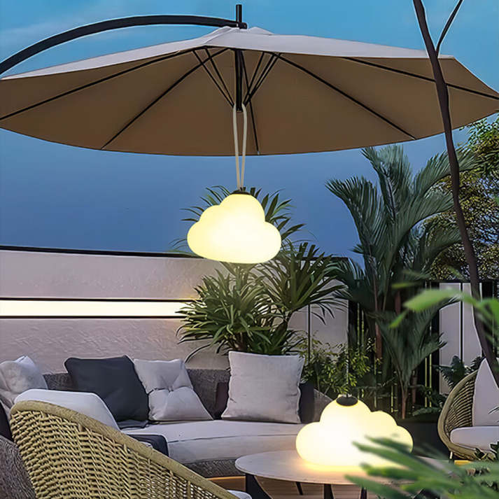 LumiMinori Hängeleuchte LED Wolkenform Weiß