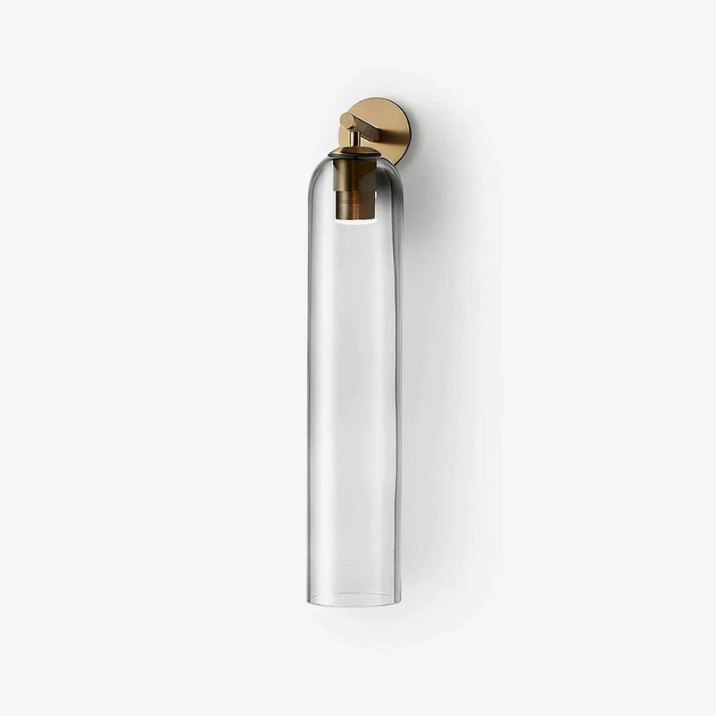 GlanzArt – Moderne Kunstglas Wandleuchte LED Gold Wohnzimmer & Flur