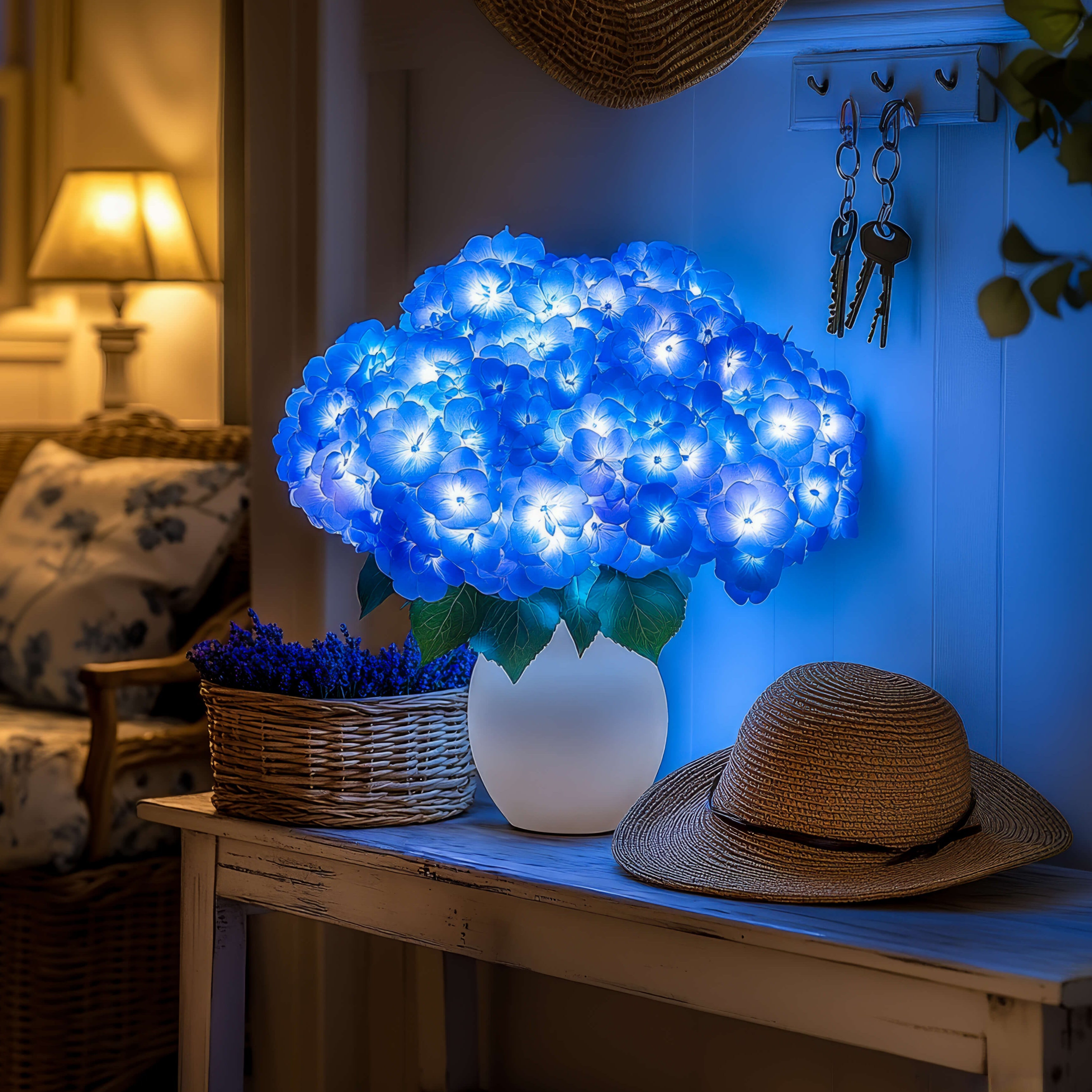 Azure Bloom LED-Blumenlampe mit Farbwechsel – für drinnen