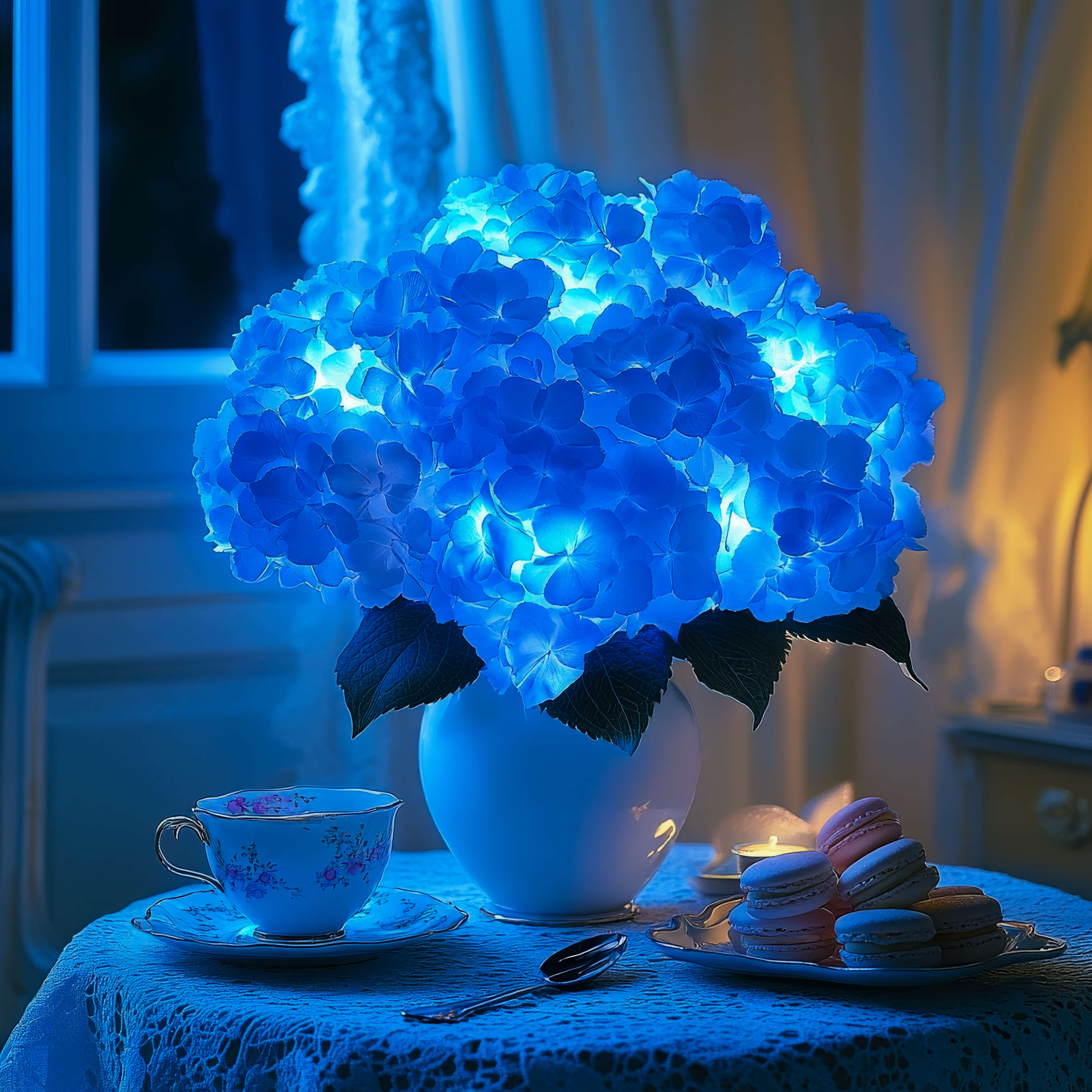 Azure Bloom LED-Blumenlampe mit Farbwechsel – für drinnen