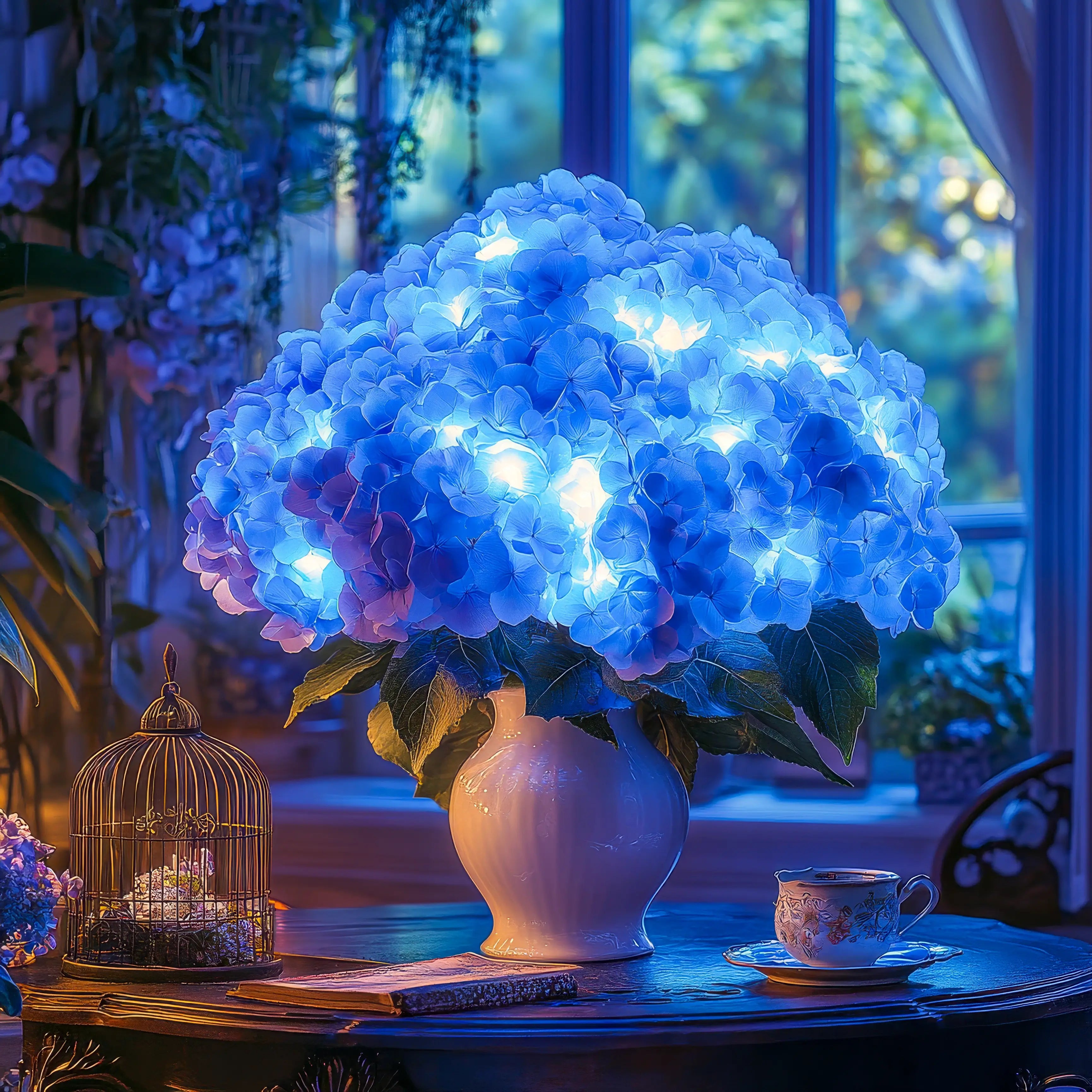 Azure Bloom LED-Blumenlampe mit Farbwechsel – für drinnen