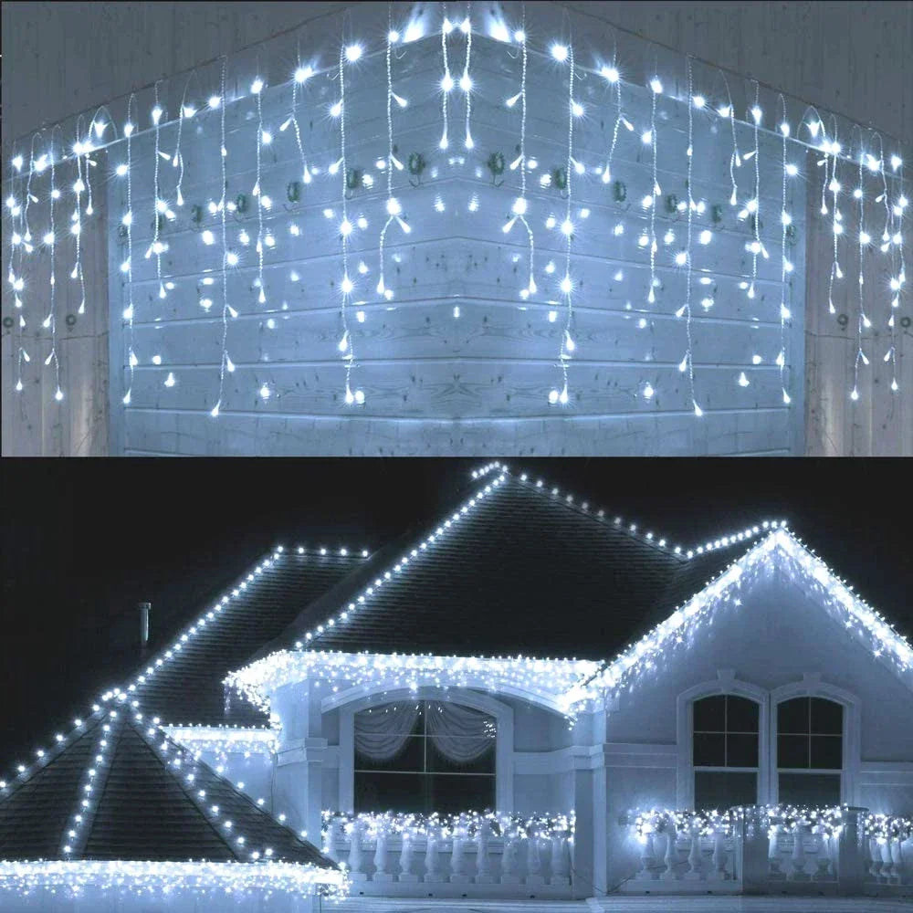 WinterGlanz – Festliche LED-Straßenlampe Warmweiß Garten