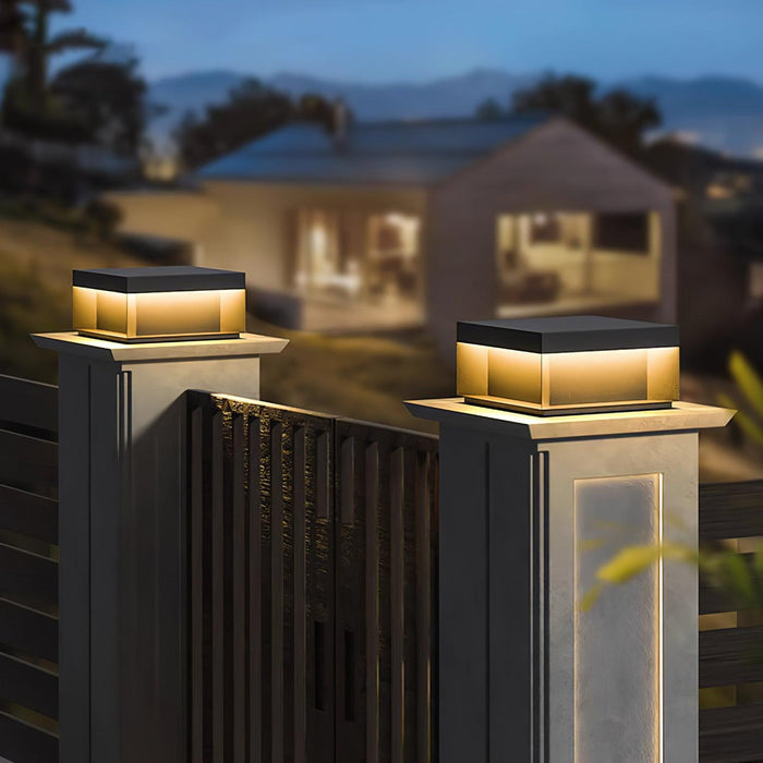 SolarGlow Gartenleuchte Modern LED Solar IP65 Schwarz für Terrasse