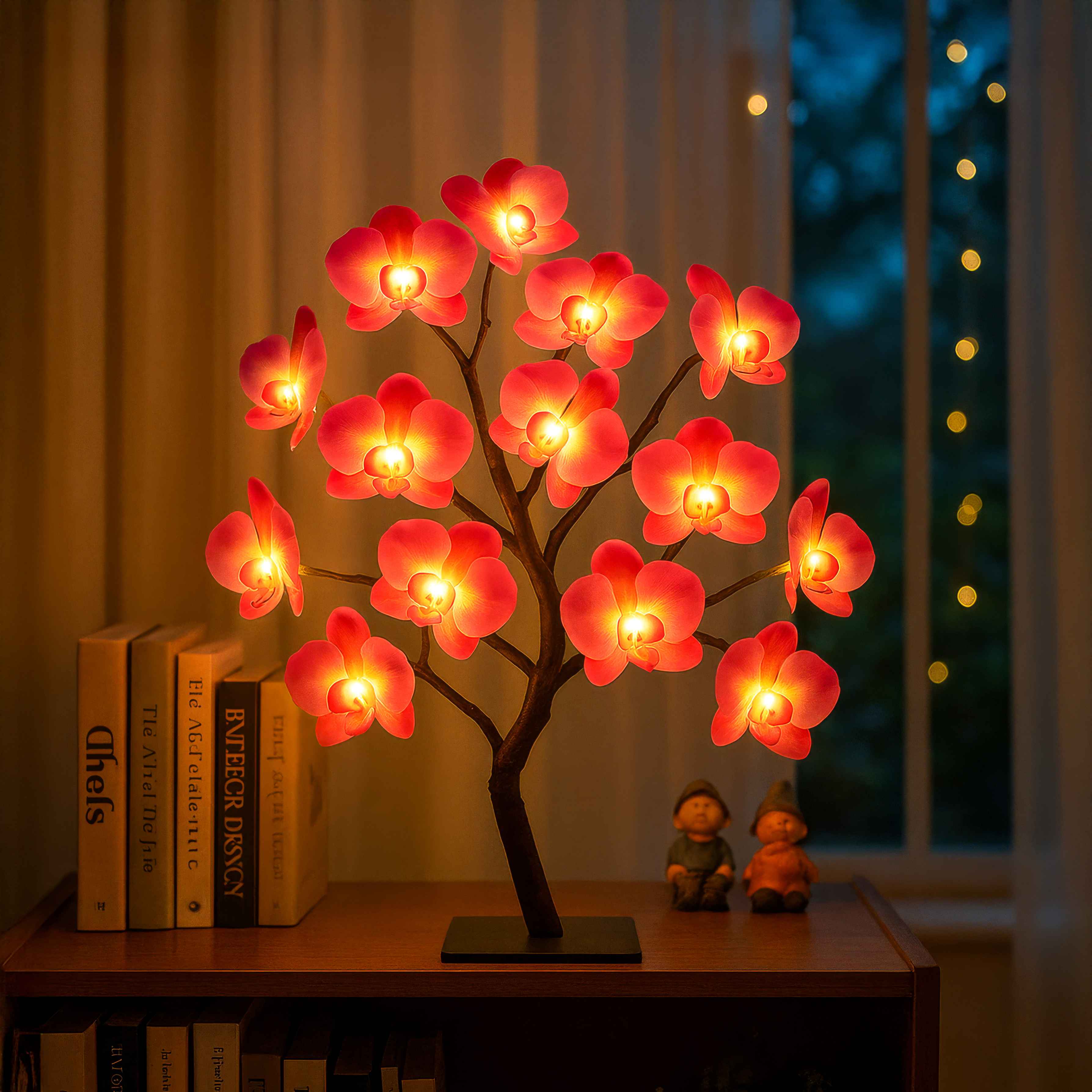 FloraGlow Flame – LED Deko-Lampe warmweiß für Wohnzimmer