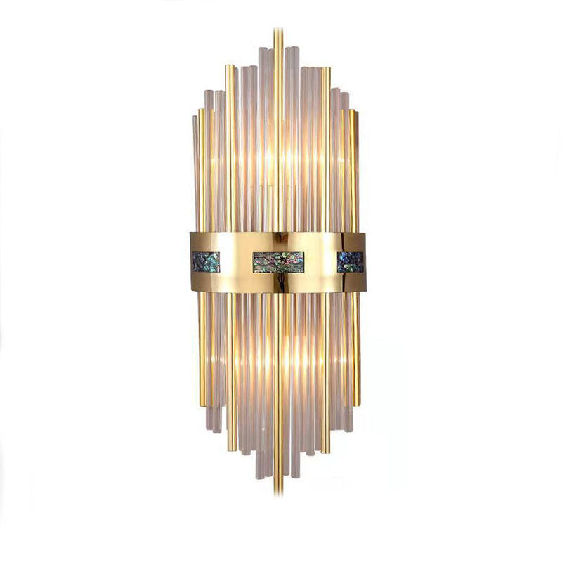 Brillora LED-Wandleuchte mit Kristall – Luxus Design in Gold für Wohnzimmer