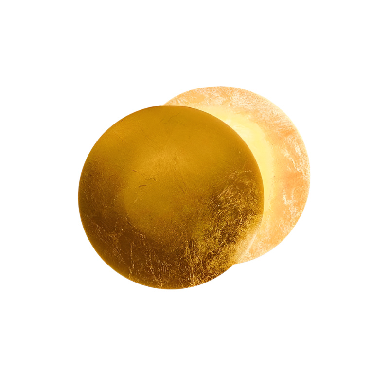 BrioLux – Moderne LED-Wandleuchte in Gold mit Rotbronze-Akzent