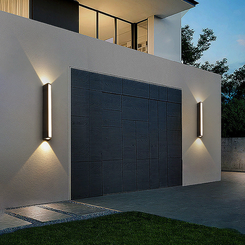 LumoShine Außenwandleuchte Modern LED Wasserdicht Schwarz Terrasse