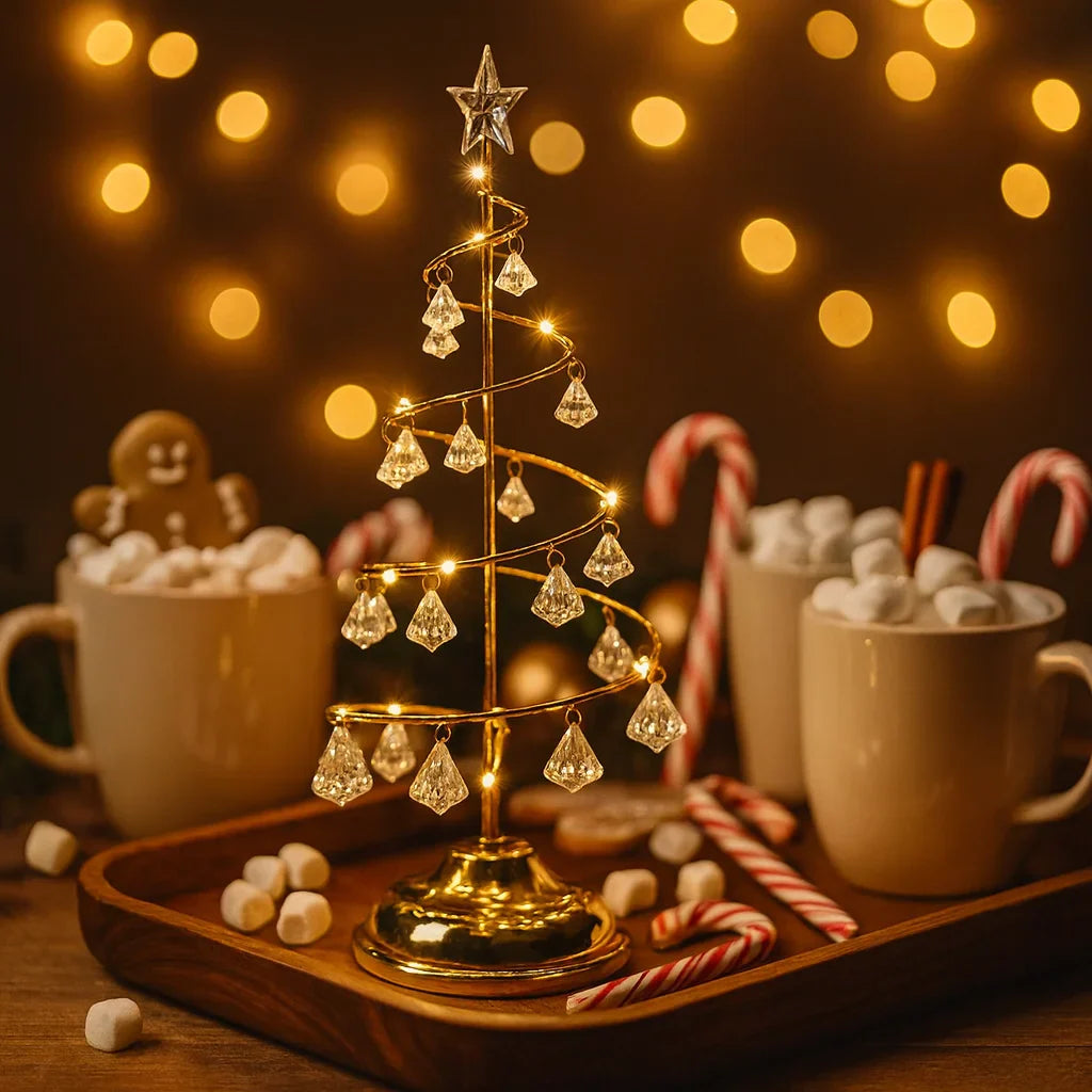 FestiGlow Tree – LED Weihnachtsbaum stimmungsvolles Licht, Grün, Wohnzimmer