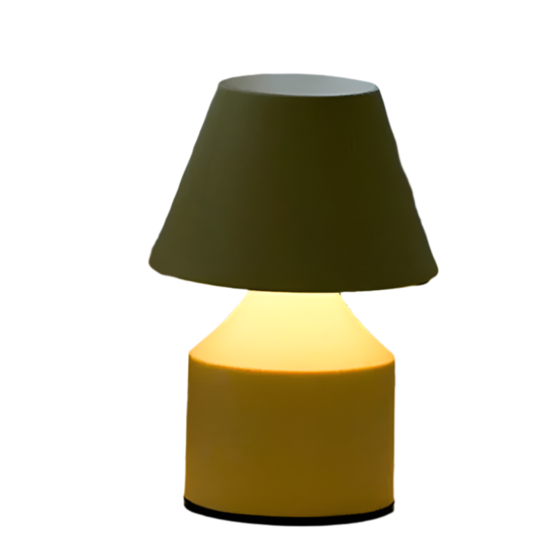 LumoKreis Tischlampe Modern dimmbar LED Holz für Wohnzimmer