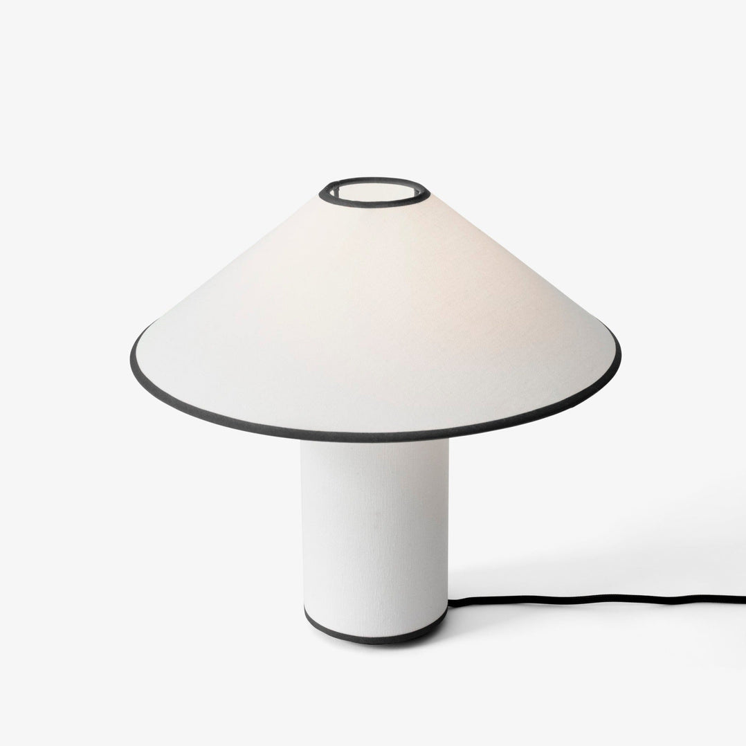 LumiChic Tischlampe – Modern, Stoffschirm, Beige, für Wohnzimmer