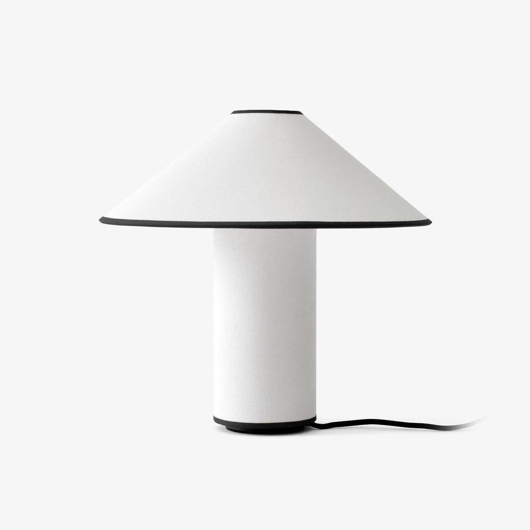 LumiChic Tischlampe – Modern, Stoffschirm, Beige, für Wohnzimmer