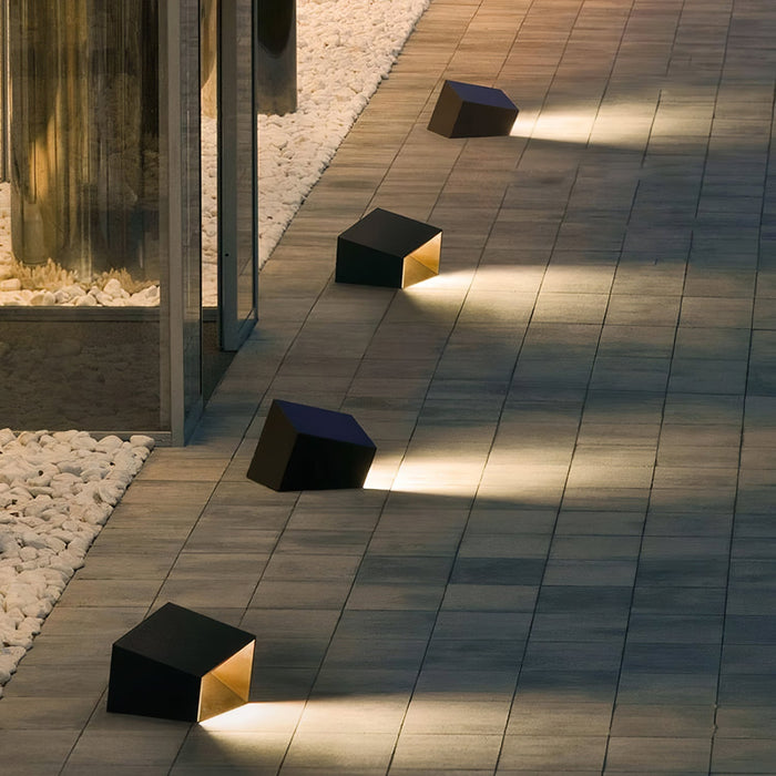 LumiCube Solar Gartenleuchte Modern LED IP65 Weiß für Terrasse & Garten