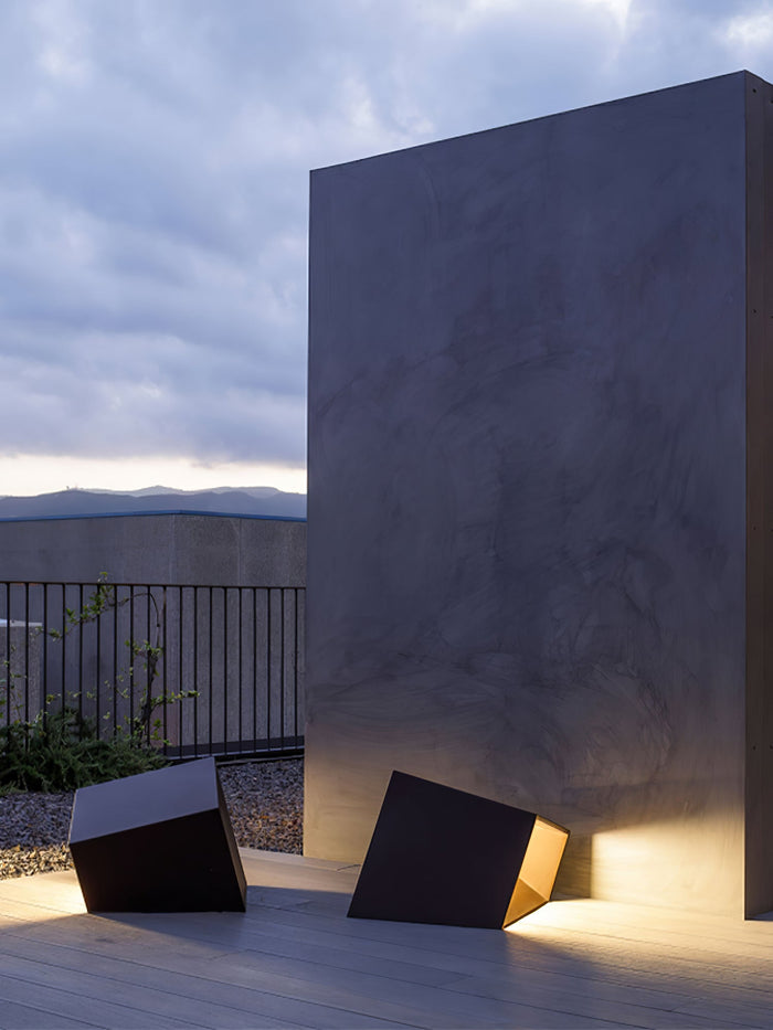 LumiCube Solar Gartenleuchte Modern LED IP65 Weiß für Terrasse & Garten