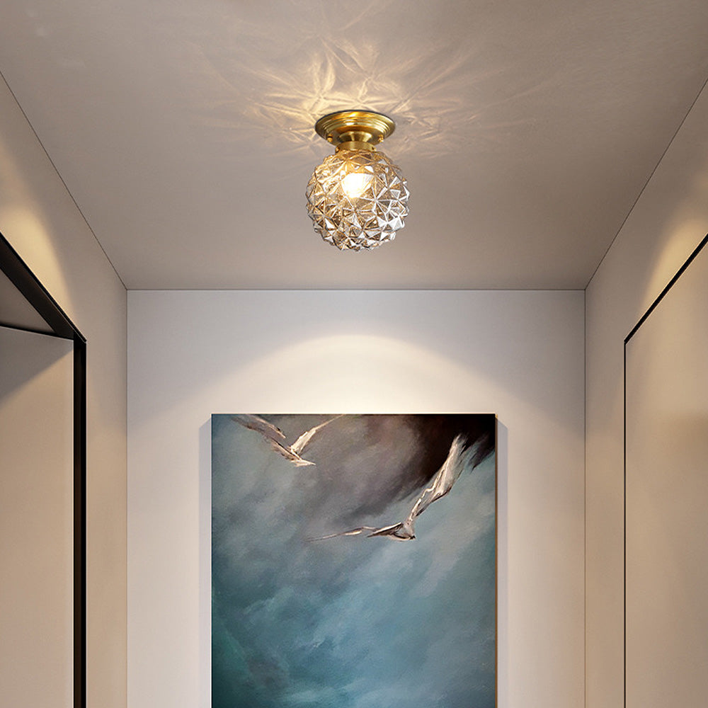 GlobeLux – Moderne Glas-Kugel-Deckenleuchte Rauchgrau