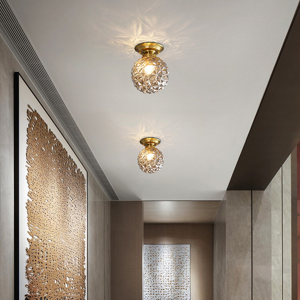 GlobeLux – Moderne Glas-Kugel-Deckenleuchte Rauchgrau