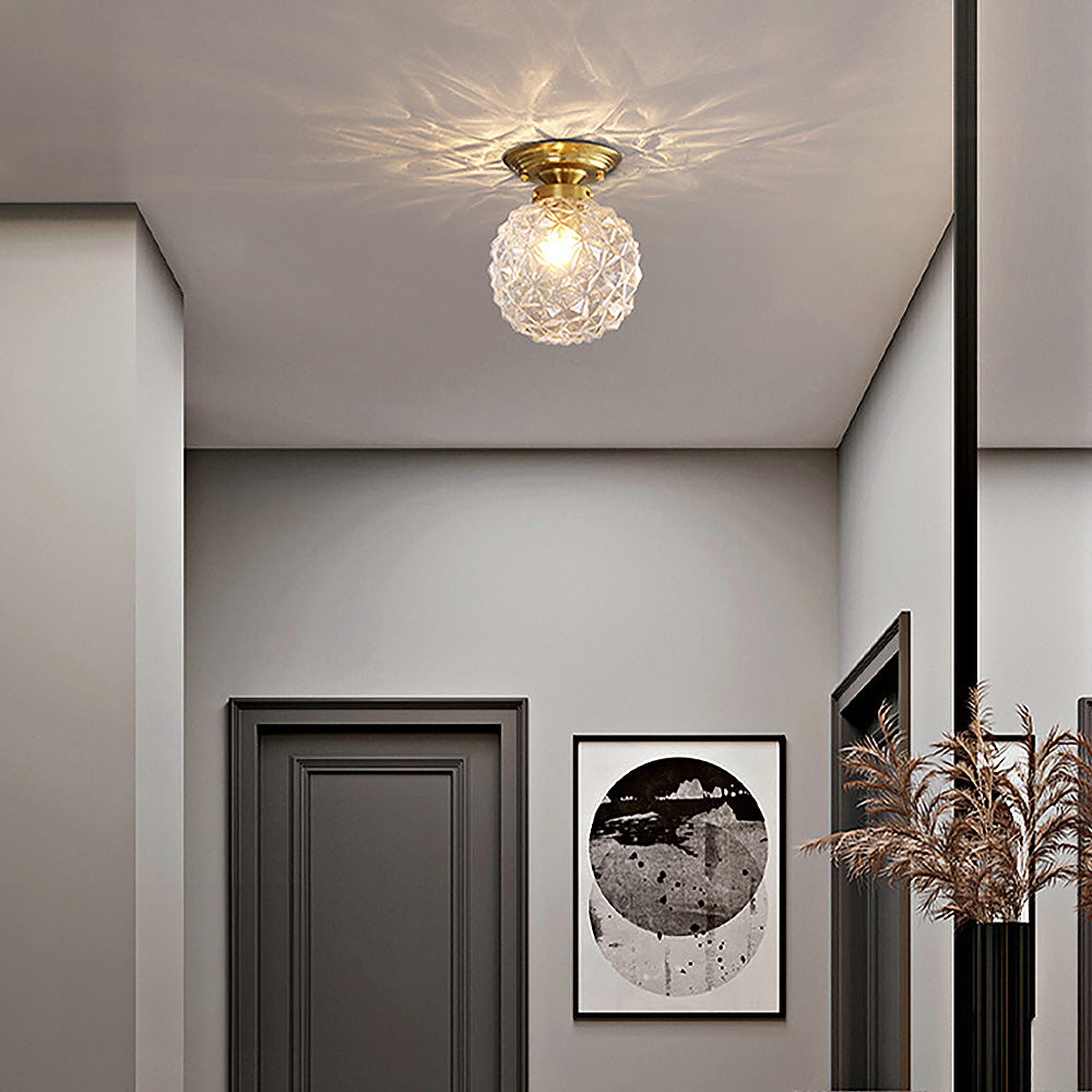 GlobeLux – Moderne Glas-Kugel-Deckenleuchte Rauchgrau