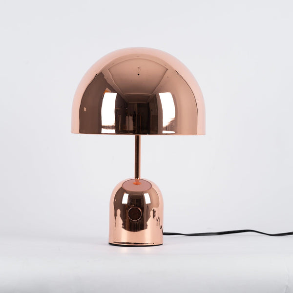 GlowAura Warmlicht Tischlampe Modern Glas Gold Wohnzimmer