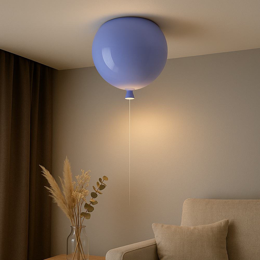 SkyGlow Deckenleuchte im Ballonstil – Modernes LED-Design in Weiß fürs Wohnzimmer