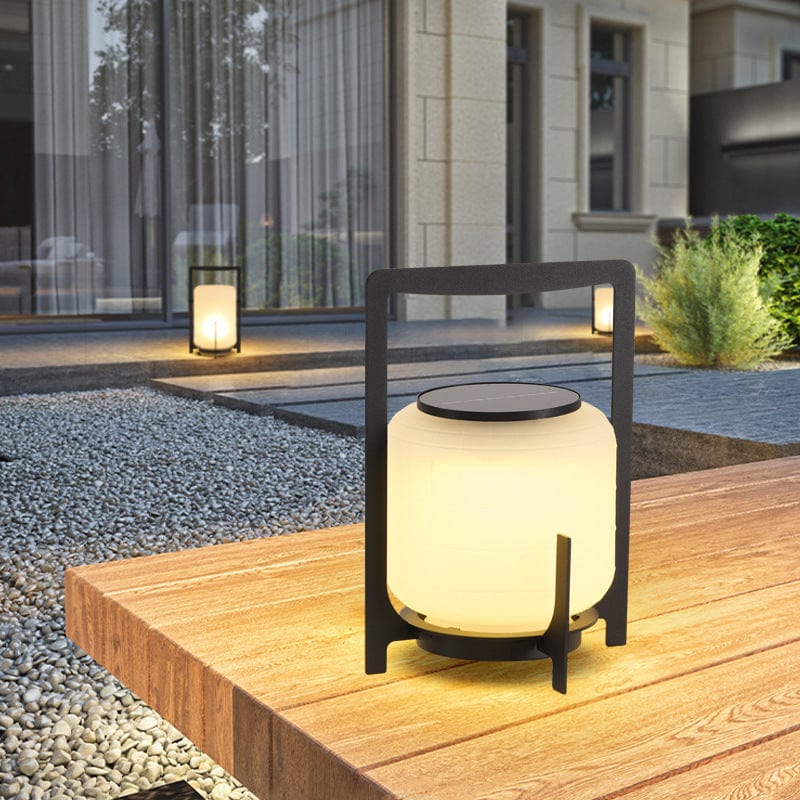 SolaLume Solarleuchte Modern für Terrasse IP65 Warmweiß Schwarz