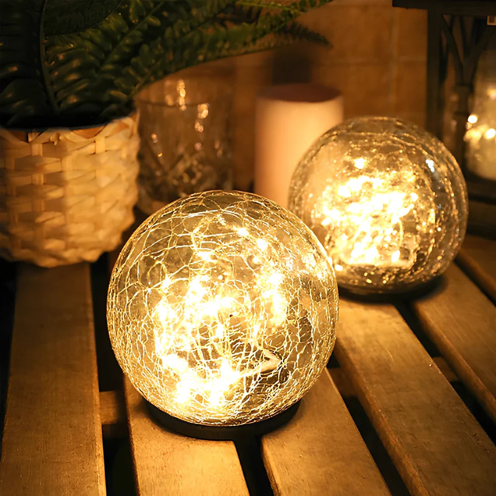 LumiKugel Solar Gartenlampe – Kugelform LED in Warmweiß
