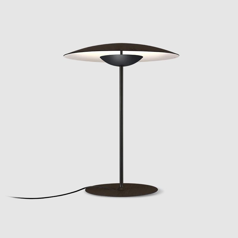 GingerLux Tischlampe – Skandinavischer Stil, Holzoptik, dimmbar, für Wohnzimmer