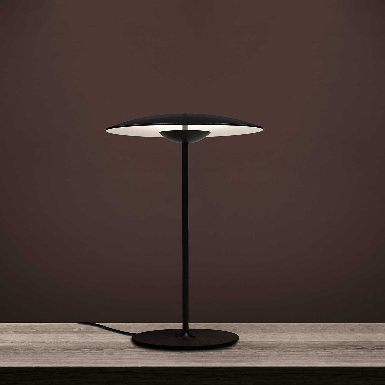 GingerLux Tischlampe – Skandinavischer Stil, Holzoptik, dimmbar, für Wohnzimmer